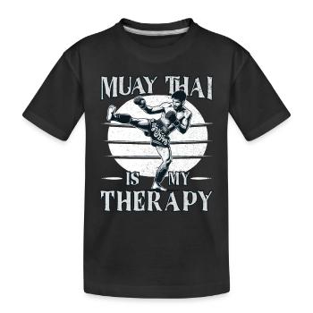 Muay Thai Boxing, Thai Boxer, Thai Boxing - Kinder Premium Bio T-Shirt - Schwarz - Vorne