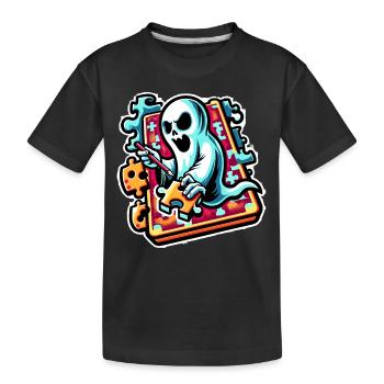 Puzzle Lover Jigzaw Puzzle Brettspiel Puzzler - Kinder Premium Bio T-Shirt - Schwarz - Vorne