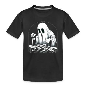 Puzzle Lover Jigzaw Puzzle Jeu de société Puzzler - T-shirt bio Premium Enfant - noir - Devant