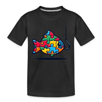 Puzzle Lover Jigzaw Puzzle Brettspiel Puzzler - Kinder Premium Bio T-Shirt - Schwarz - Vorne
