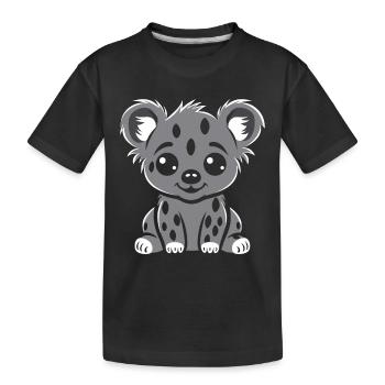 Hyäne - Kinder Premium Bio T-Shirt - Schwarz - Vorne