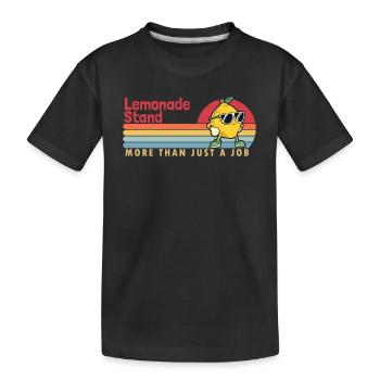 Limonadenständer mehr als ein Job Papplimonade - Kinder Premium Bio T-Shirt - Schwarz - Vorne