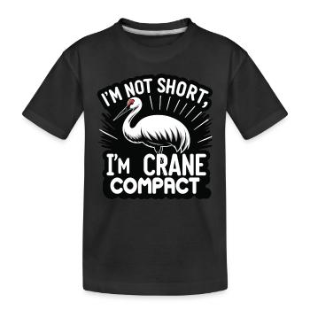 Sandhill Crane Lovers Bird Watching - Kids' Premium Organic T-Shirt - black - Front