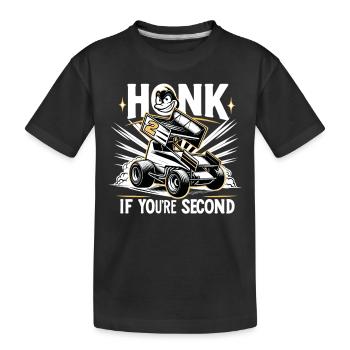Sprint Car Mom Dirt Track Racing Race Day - Kids' Premium Organic T-Shirt - black - Front