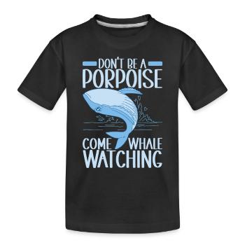 Baleines Baleine - T-shirt bio Premium Enfant - noir - Devant