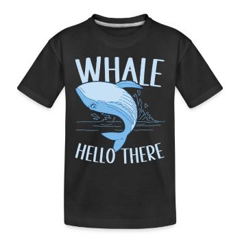 Baleines Baleine - T-shirt bio Premium Enfant - noir - Devant