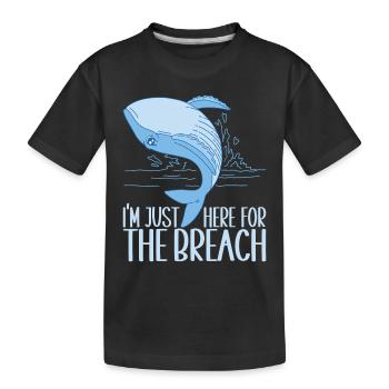Baleines Baleine - T-shirt bio Premium Enfant - noir - Devant