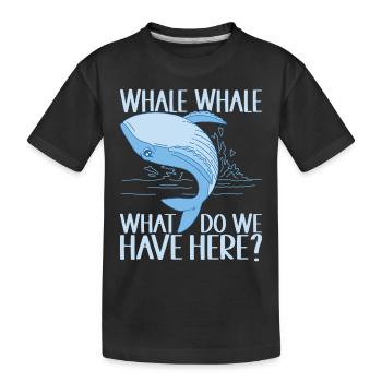 Baleines Baleine - T-shirt bio Premium Enfant - noir - Devant