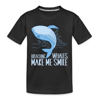 Baleines Baleine - T-shirt bio Premium Enfant - noir - Devant