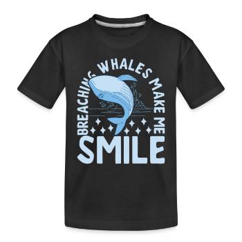 Baleines Baleine - T-shirt bio Premium Enfant - noir - Devant