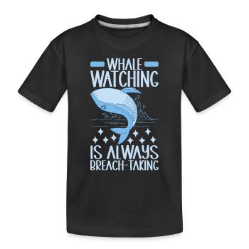 Baleines Baleine - T-shirt bio Premium Enfant - noir - Devant