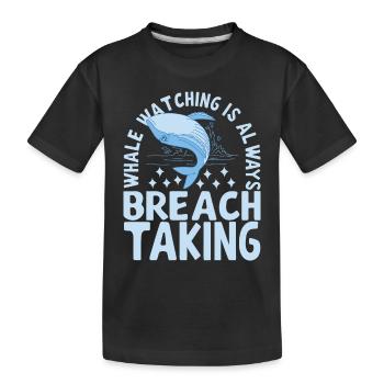 Baleines Baleine - T-shirt bio Premium Enfant - noir - Devant