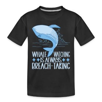 Baleines Baleine - T-shirt bio Premium Enfant - noir - Devant