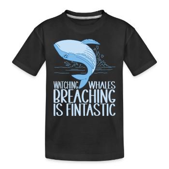 Baleines Baleine - T-shirt bio Premium Enfant - noir - Devant