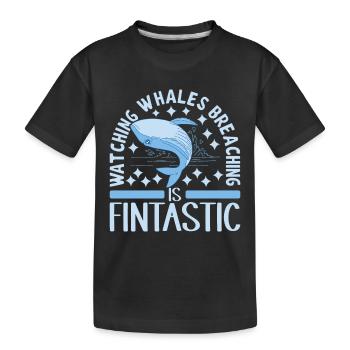 Baleines Baleine - T-shirt bio Premium Enfant - noir - Devant
