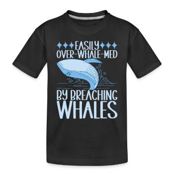 Baleines Baleine - T-shirt bio Premium Enfant - noir - Devant