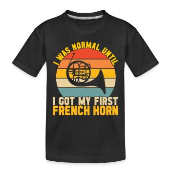 Cor Cuivres - T-shirt bio Premium Enfant - noir - Devant