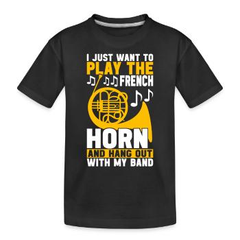 Cor Cuivres - T-shirt bio Premium Enfant - noir - Devant