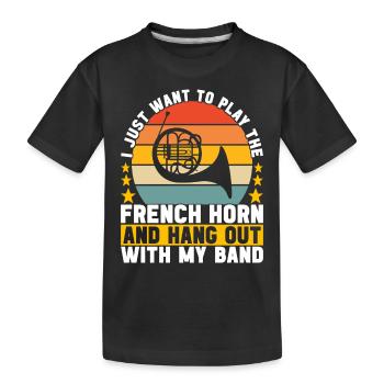 Cor Cuivres - T-shirt bio Premium Enfant - noir - Devant