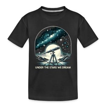 Astrophotographie Astronomie Caméra spatiale - T-shirt bio Premium Enfant - noir - Devant