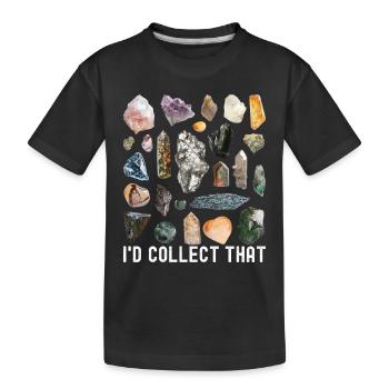 Geologe Geologie - Kinder Premium Bio T-Shirt - Schwarz - Vorne