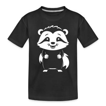 Bébé blaireau - T-shirt bio Premium Enfant - noir - Devant