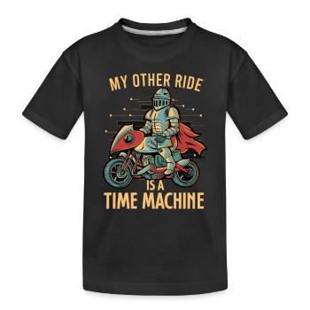Ritterritter Mittelalterliche Renaissance-rüstung - Kinder Premium Bio T-Shirt - Schwarz - Vorne