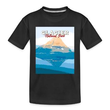 Gletscher-Nationalpark Britisch-Kolumbien Kanada - Kinder Premium Bio T-Shirt - Schwarz - Vorne
