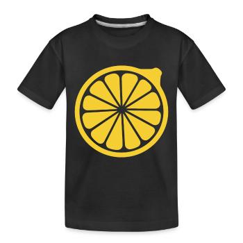 citron - T-shirt bio Premium Enfant - noir - Devant