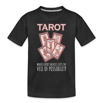 Carte de Tarot - T-shirt bio Premium Enfant - noir - Devant