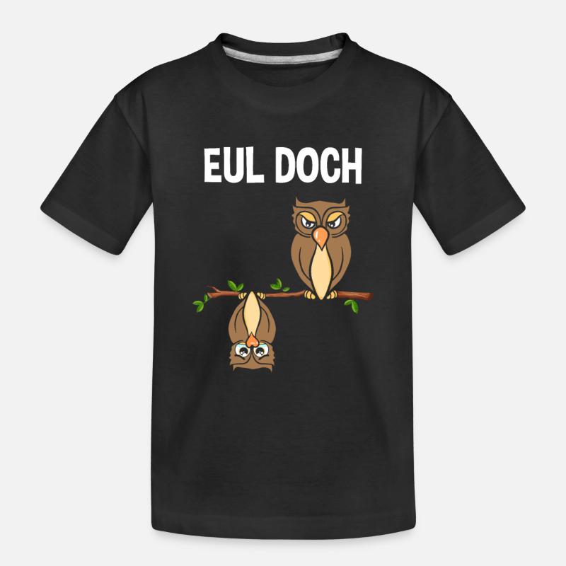 Eul Doch - Kinder Premium Bio T-Shirt - Schwarz