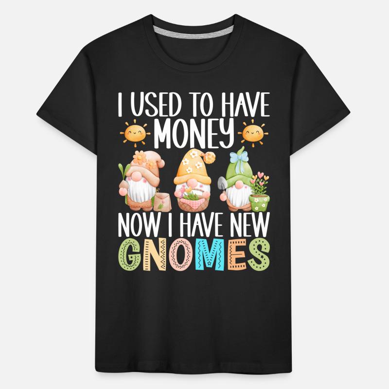 Gartenzwerge Gartenarbeit Kinder Premium Bio T-Shirt