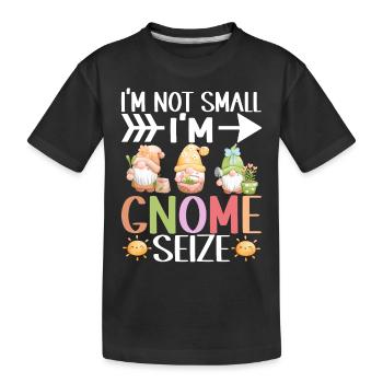 Gartenzwerge Gartenarbeit - Kinder Premium Bio T-Shirt - Schwarz - Vorne