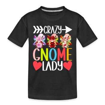 Garden Gnomes Gardening - Kids' Premium Organic T-Shirt - black - Front