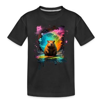 Capybara - T-shirt bio Premium Enfant - noir - Devant