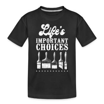 House Painter Decorator Paint - Kinder Premium Bio T-Shirt - Schwarz - Vorne