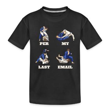 Mon dernier e-mail - L’humour au bureau - T-shirt bio Premium Enfant - noir - Devant