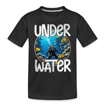 Scuba diving - Kids' Premium Organic T-Shirt - black - Front