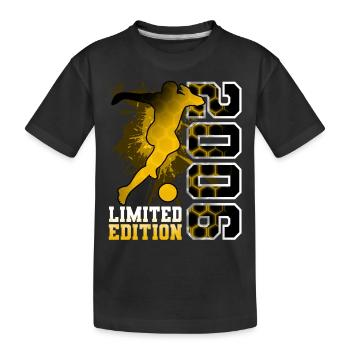 2006 Année de naissance Anniversaire Football - T-shirt bio Premium Enfant - noir - Devant