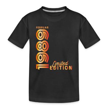 Glückliche 35 – Jubiläumsausgabe Februar 1989 - Kinder Premium Bio T-Shirt - Schwarz - Vorne