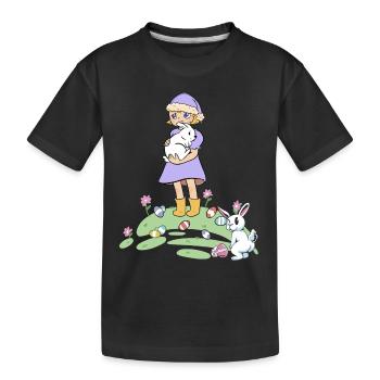 Pâques lapin enfants lapin oeufs de Pâques oeufs - T-shirt bio Premium Enfant - noir - Devant