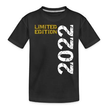 2022 Limited Edition Birthday Gift Decoration - Kids' Premium Organic T-Shirt - black - Front