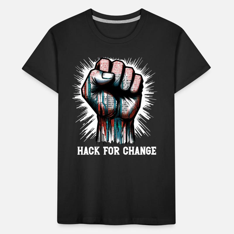 Ethical Hacking Analyst Ethical Cyber Security Kinder Premium Bio T-Shirt
