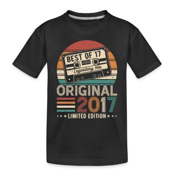 Geboren Legenden - Kinder Premium Bio T-Shirt - Schwarz - Vorne