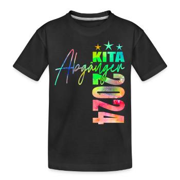 Kita Abgänger 2024 - Kinder Premium Bio T-Shirt - Schwarz - Vorne