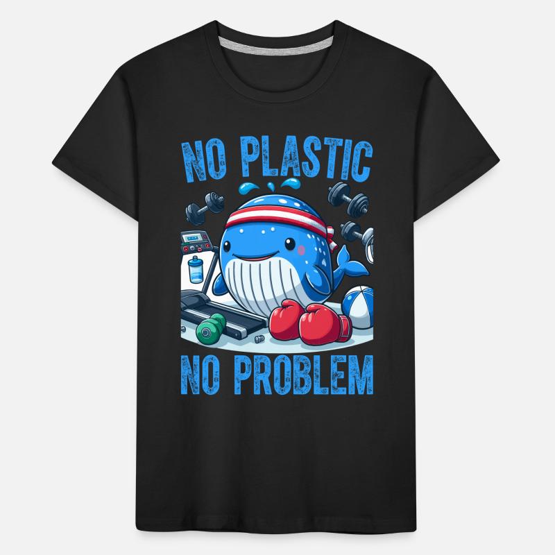 No Plastic No Problem Kids' Premium Organic T-Shirt