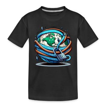 Analyste en piratage éthique Cybersécurité éthique - T-shirt bio Premium Enfant - noir - Devant