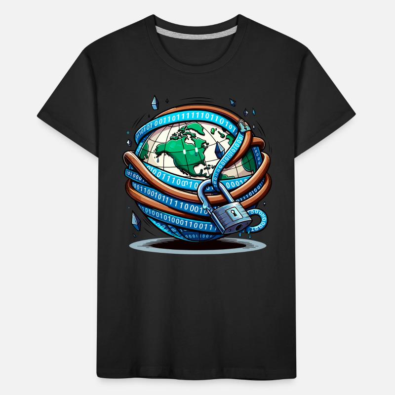 Ethical Hacking Analyst Ethical Cyber Security Kids' Premium Organic T-Shirt