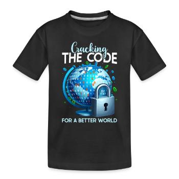 Ethical Hacking Analyst Ethical Cyber Security - Kids' Premium Organic T-Shirt - black - Front