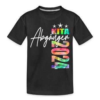 Kita Abgänger 2024 - Kinder Premium Bio T-Shirt - Schwarz - Vorne